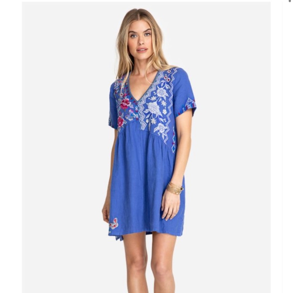 Johnny Was Florence Asymmetrical Tunic Dress